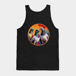 Pigeon Gang Embroidered Patch Tank Top